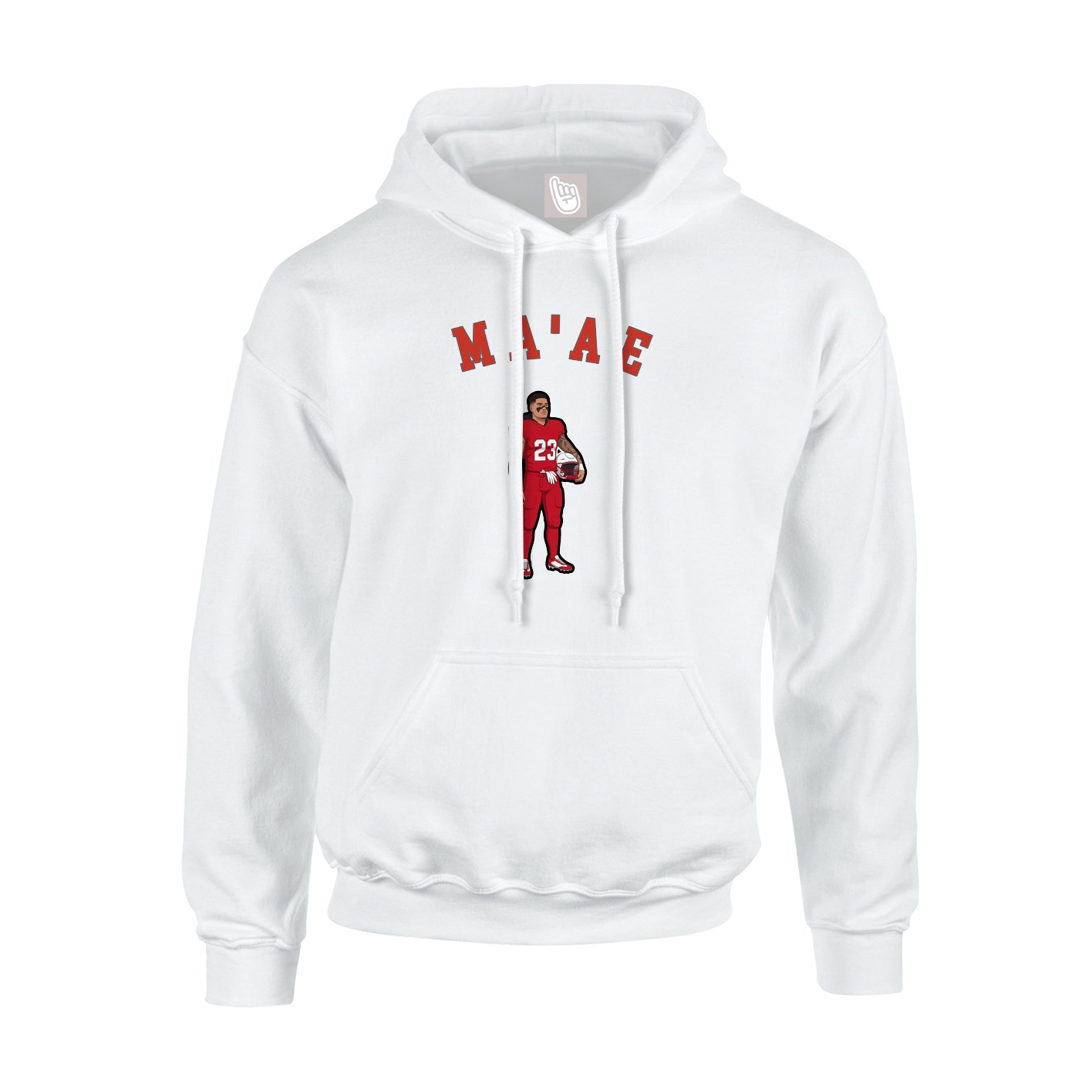 Youth Hoodie — Shirsey Arch in White