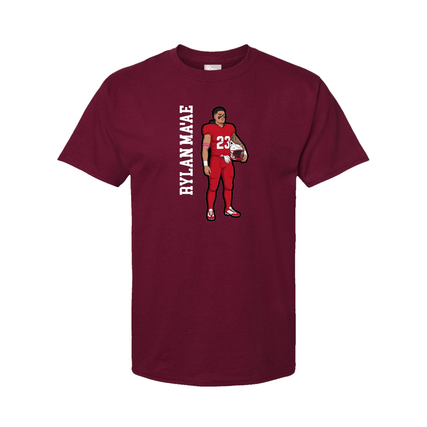 Tee — Name Vertical in Cardinal