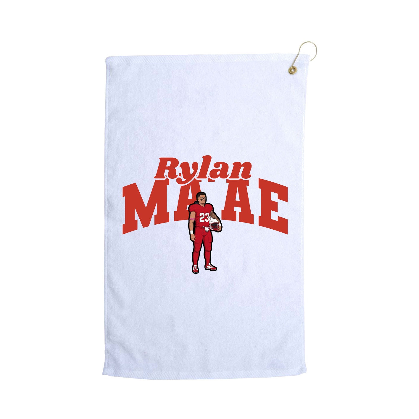 Golf Towel — Signature Arch in White