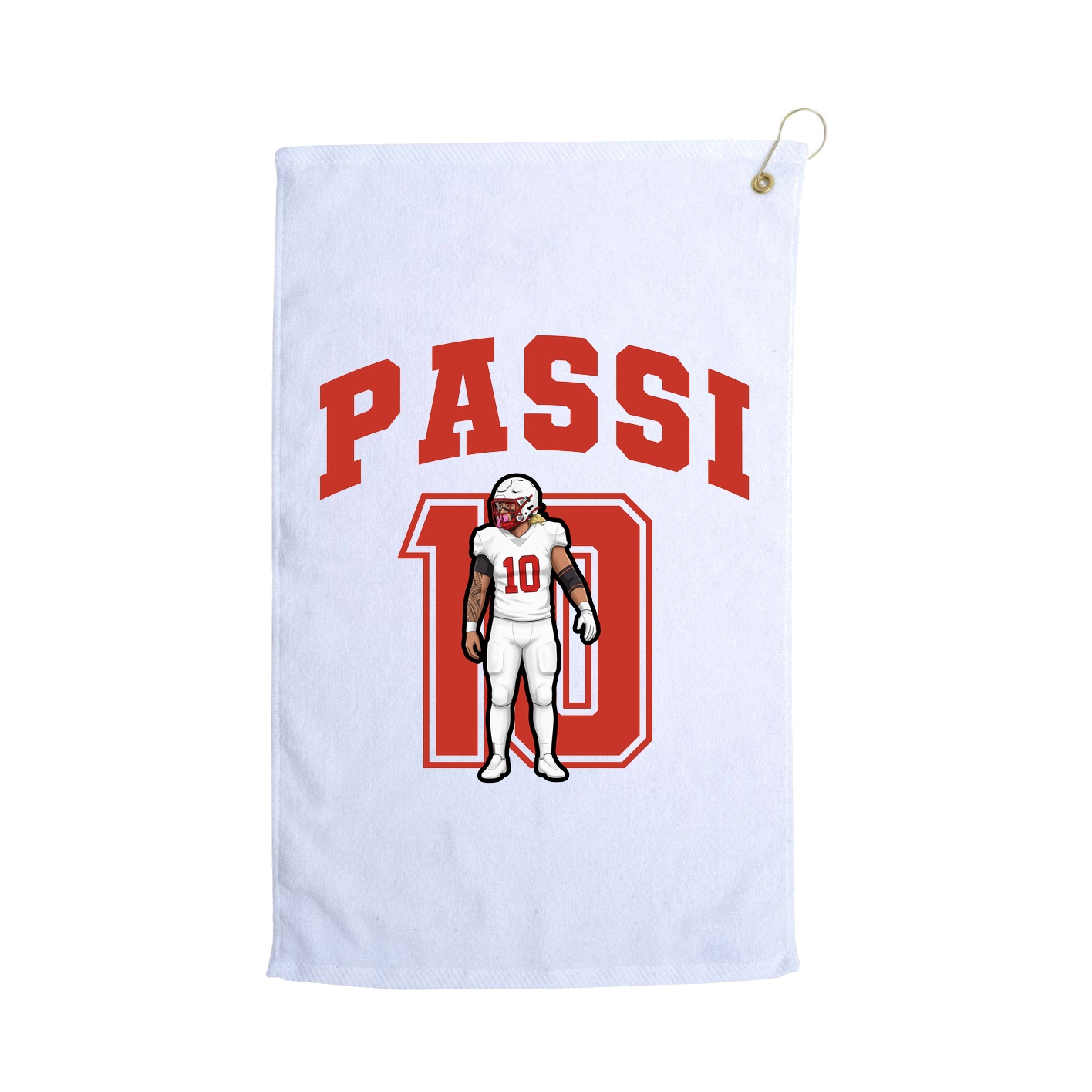 Golf Towel — Number in White