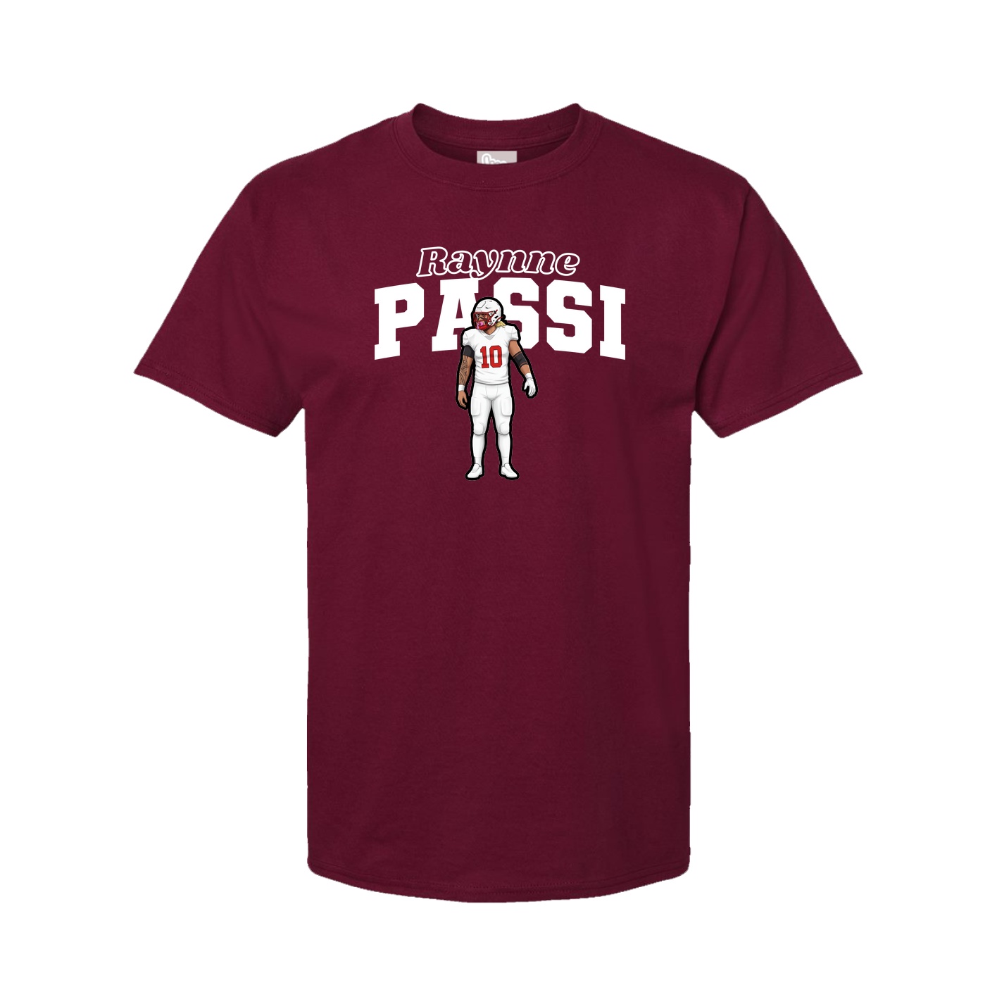 Youth Tee — Name Arch in Cardinal