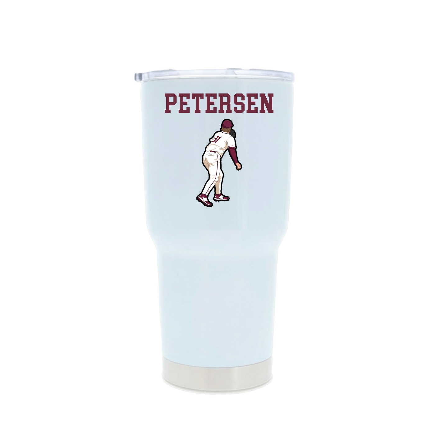 30oz Stainless Steel Tumbler — Shirsey in White