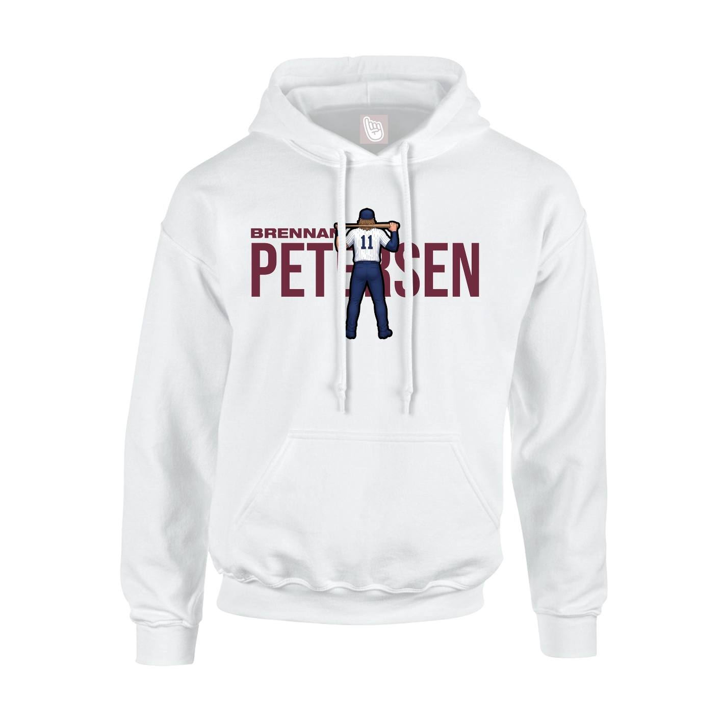Hoodie — Player Name in White