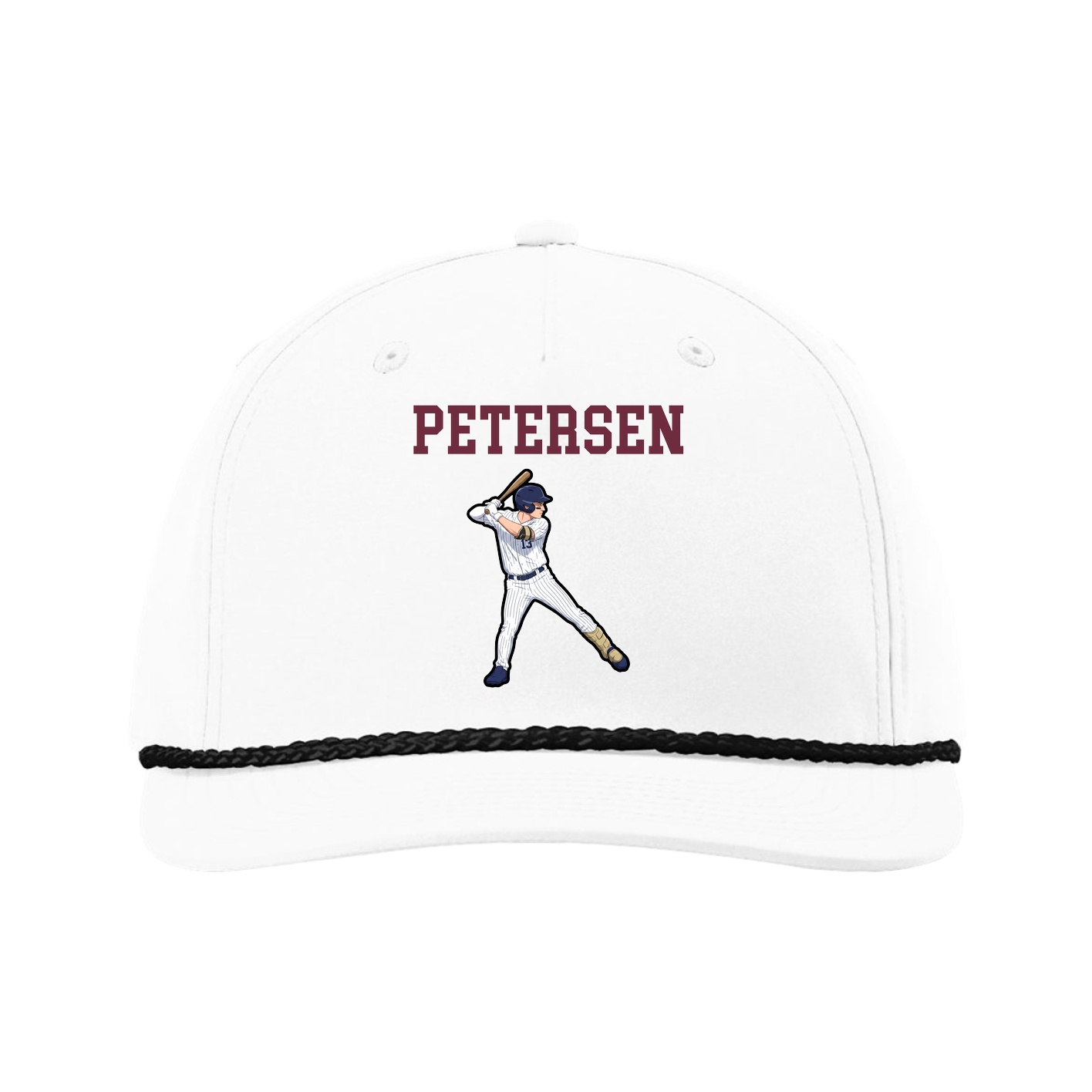 Five-Panel Classic Rope Cap — Shirsey in White