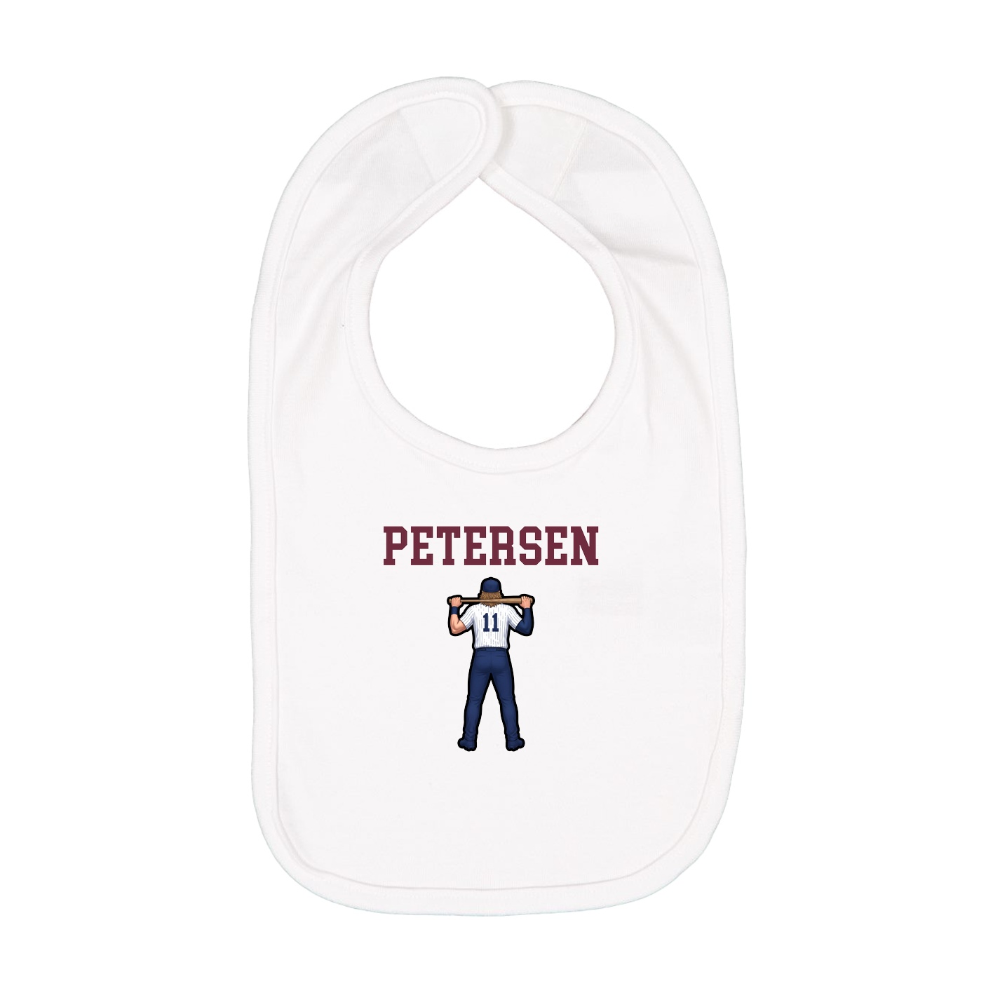 Infant Bib — Shirsey in White
