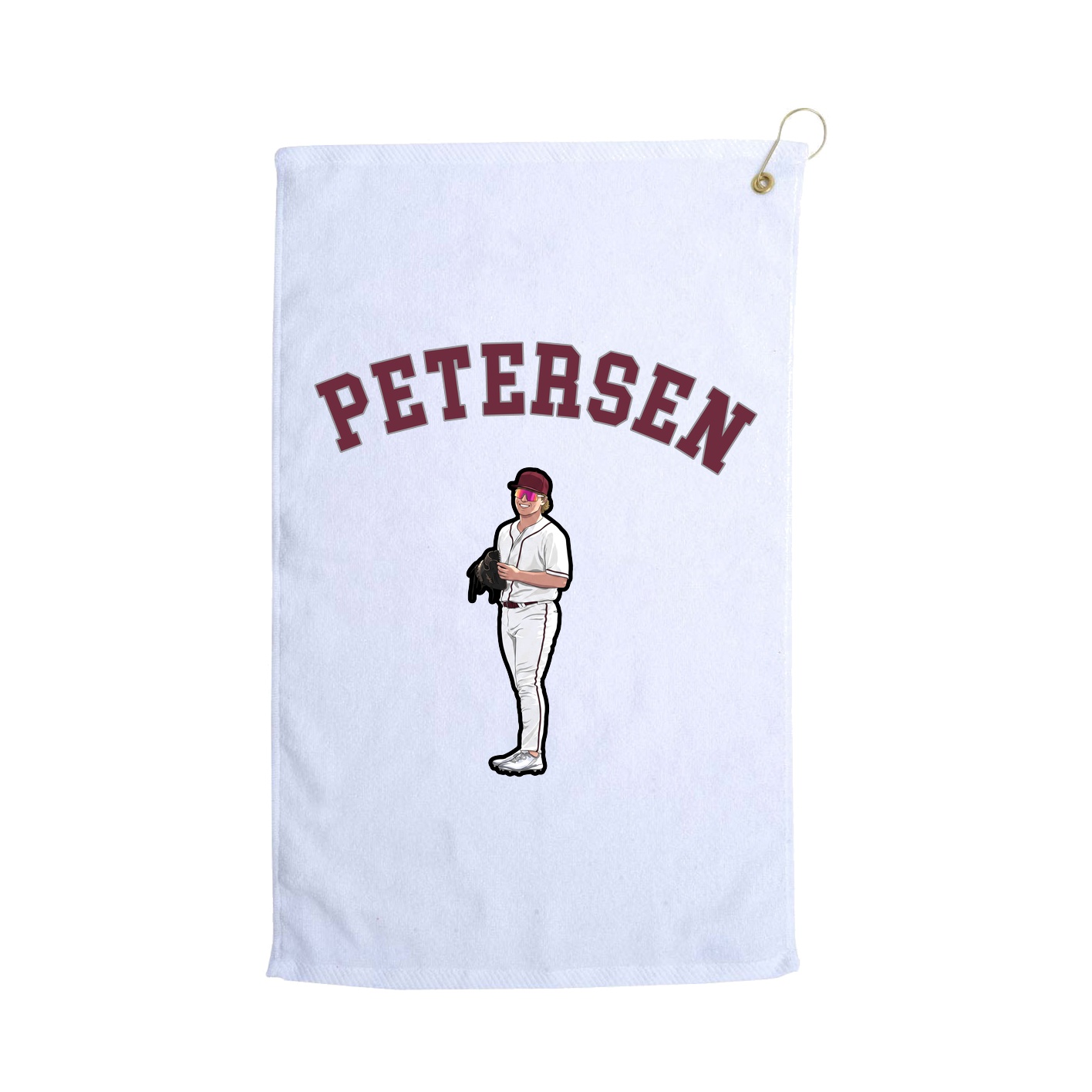 Golf Towel — Shirsey Arch in White