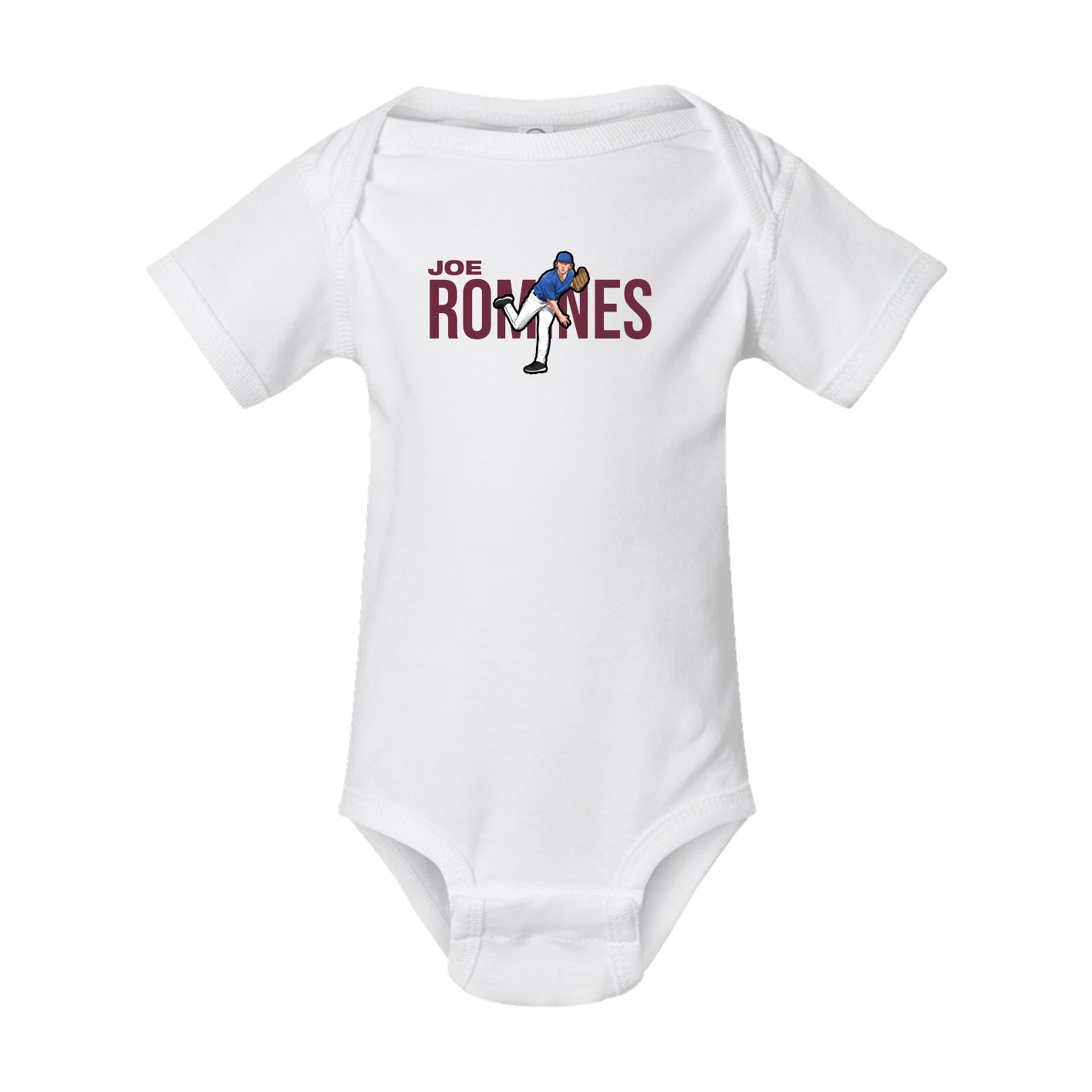 Baby Onesie — Player Name in White