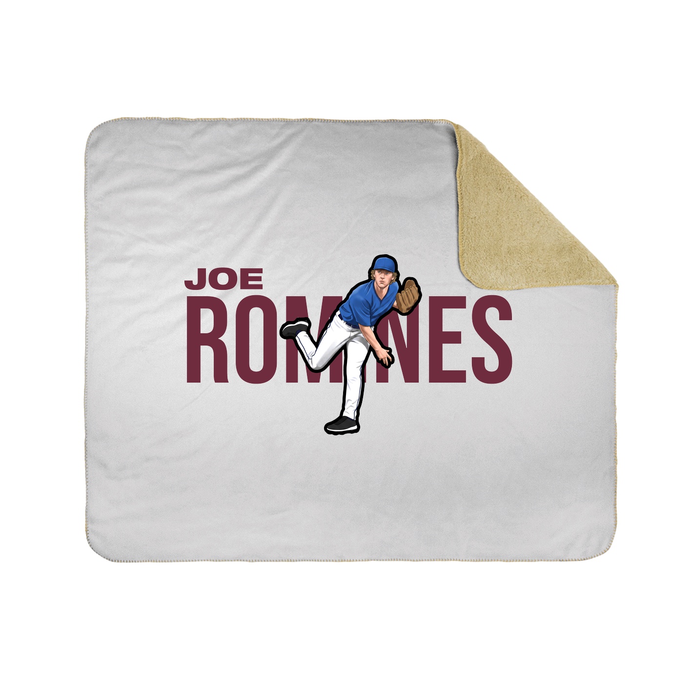 Throw Blanket — Player Name in White