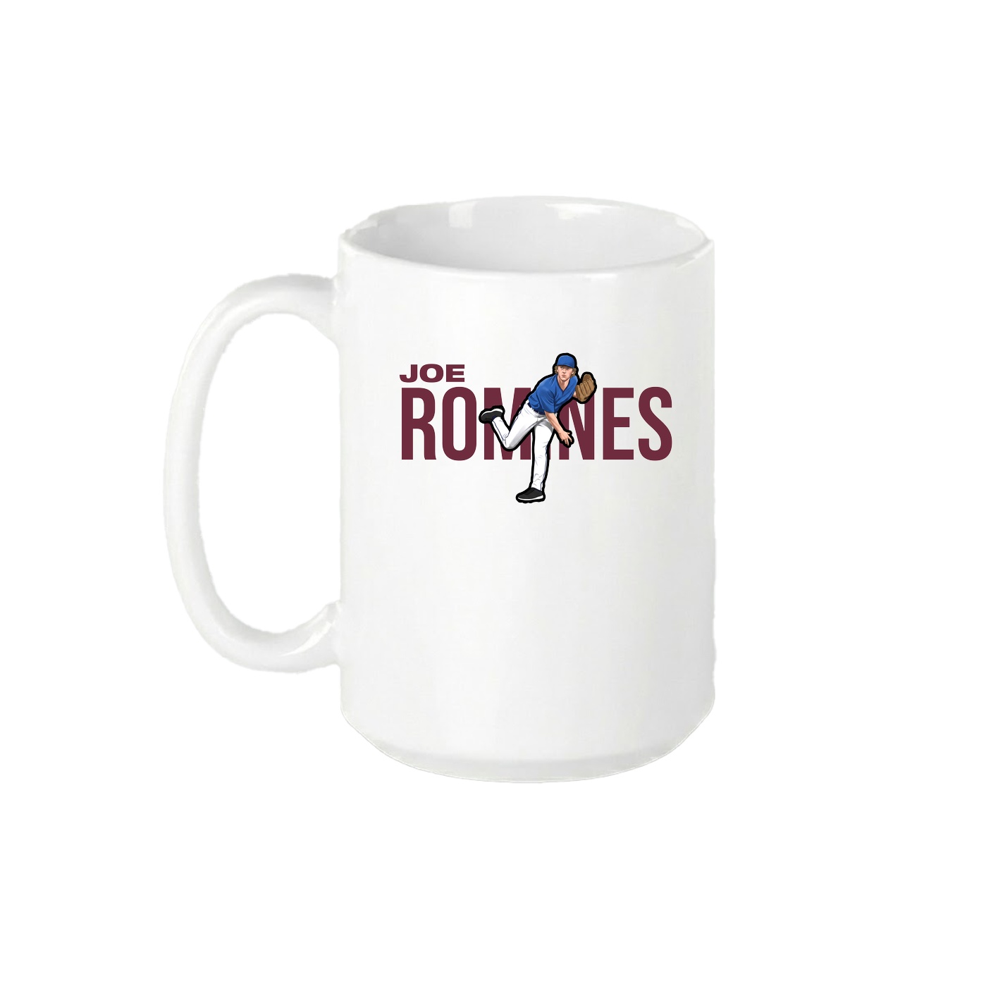 15oz Coffee Mug — Player Name in White