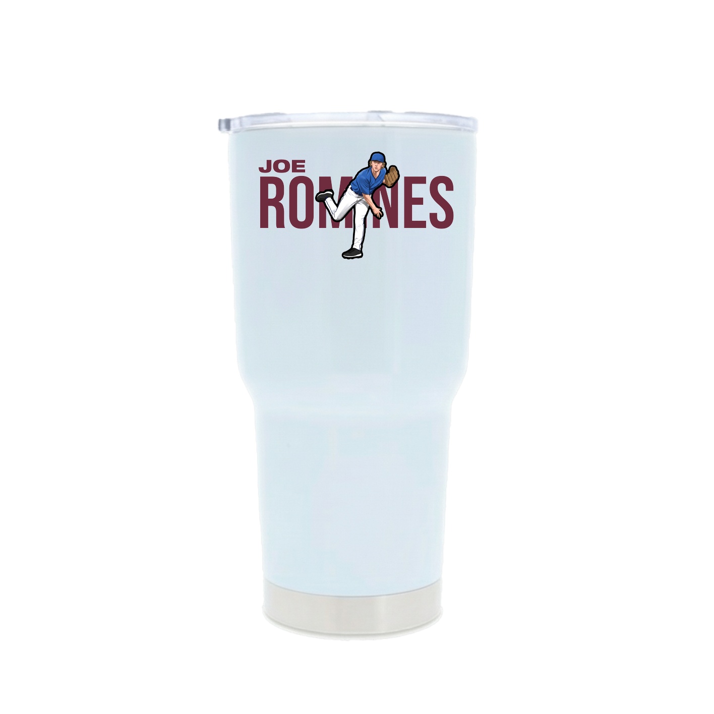 30oz Stainless Steel Tumbler — Player Name in White