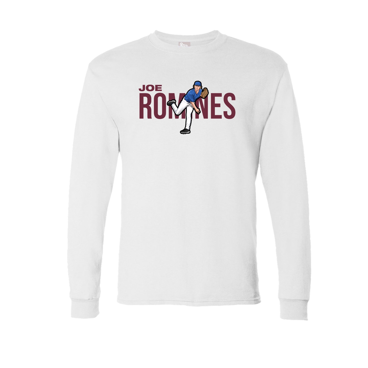 Long Sleeve Tee — Player Name in White