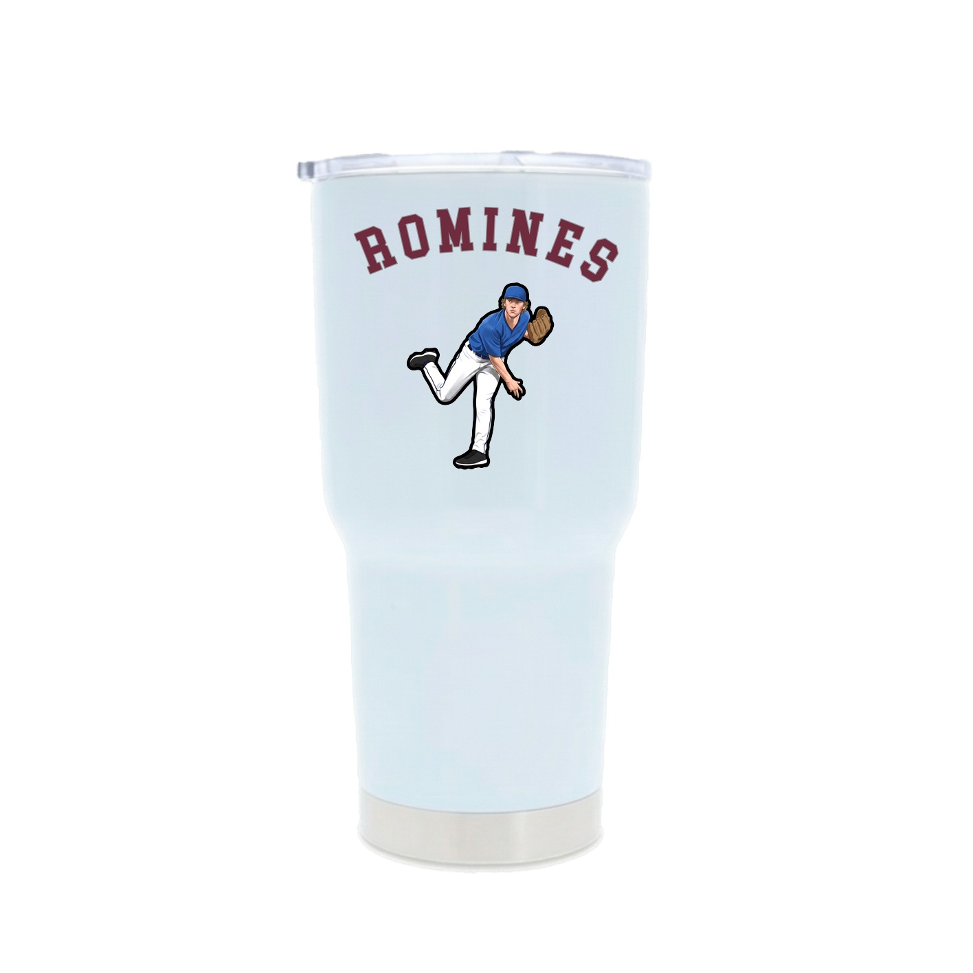 30oz Stainless Steel Tumbler — Shirsey Arch in White