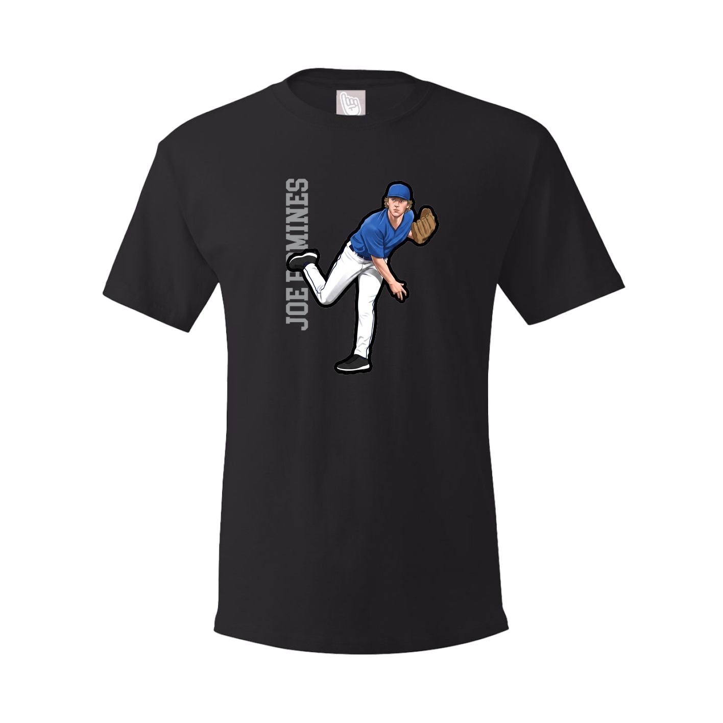 Tee — Name Vertical in Black
