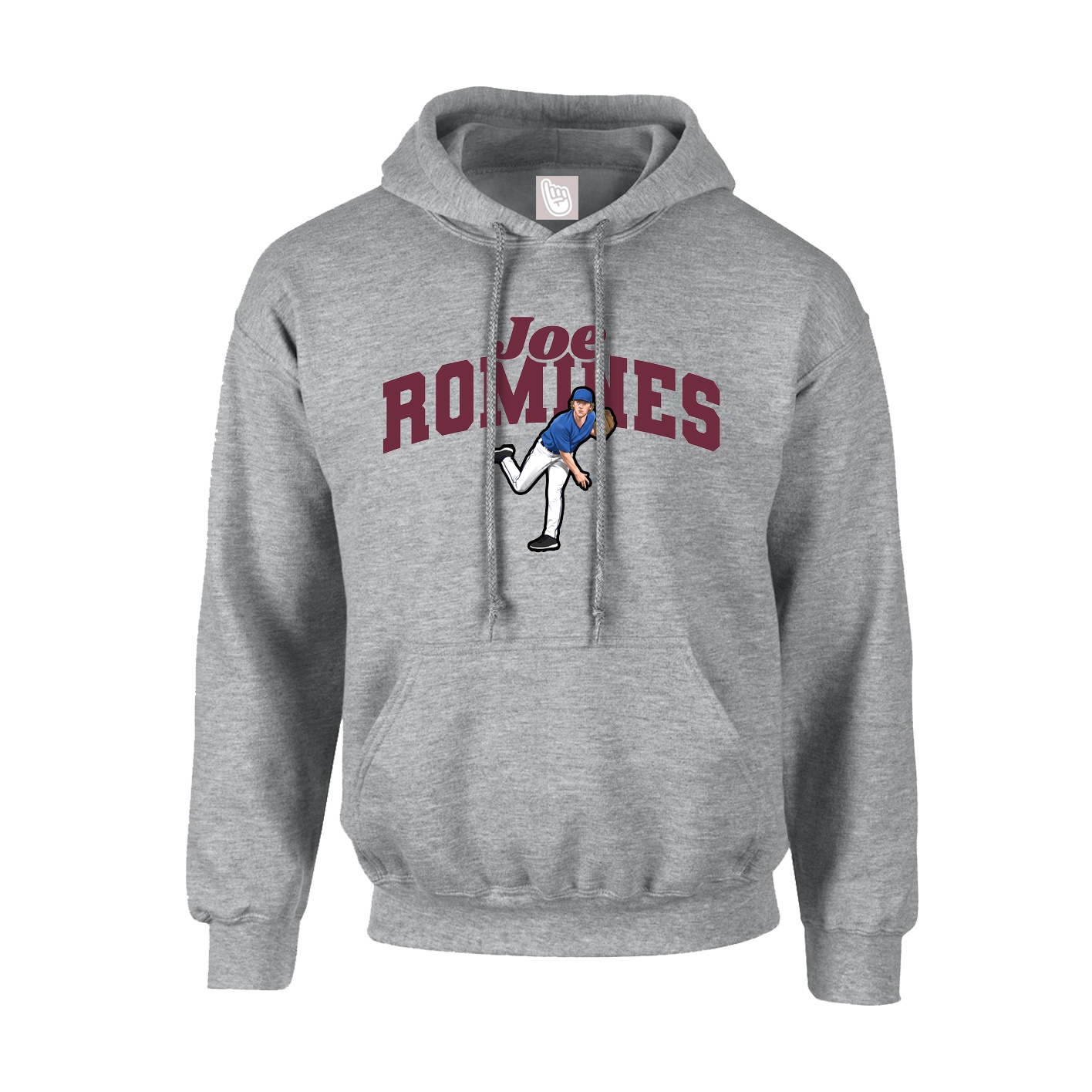 Youth Hoodie — Signature Arch in Grey