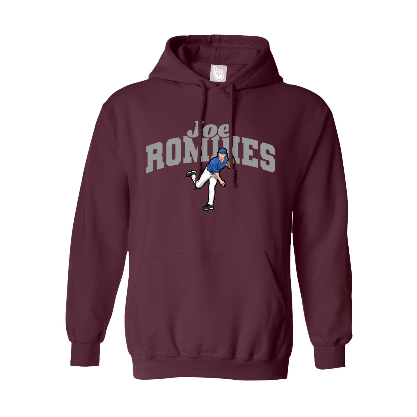 Youth Hoodie — Signature Arch in Maroon