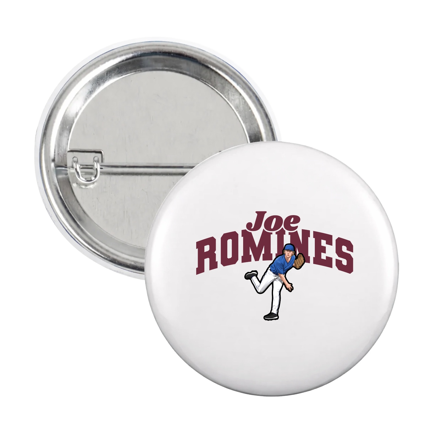 Game Day Button — Signature Arch in White