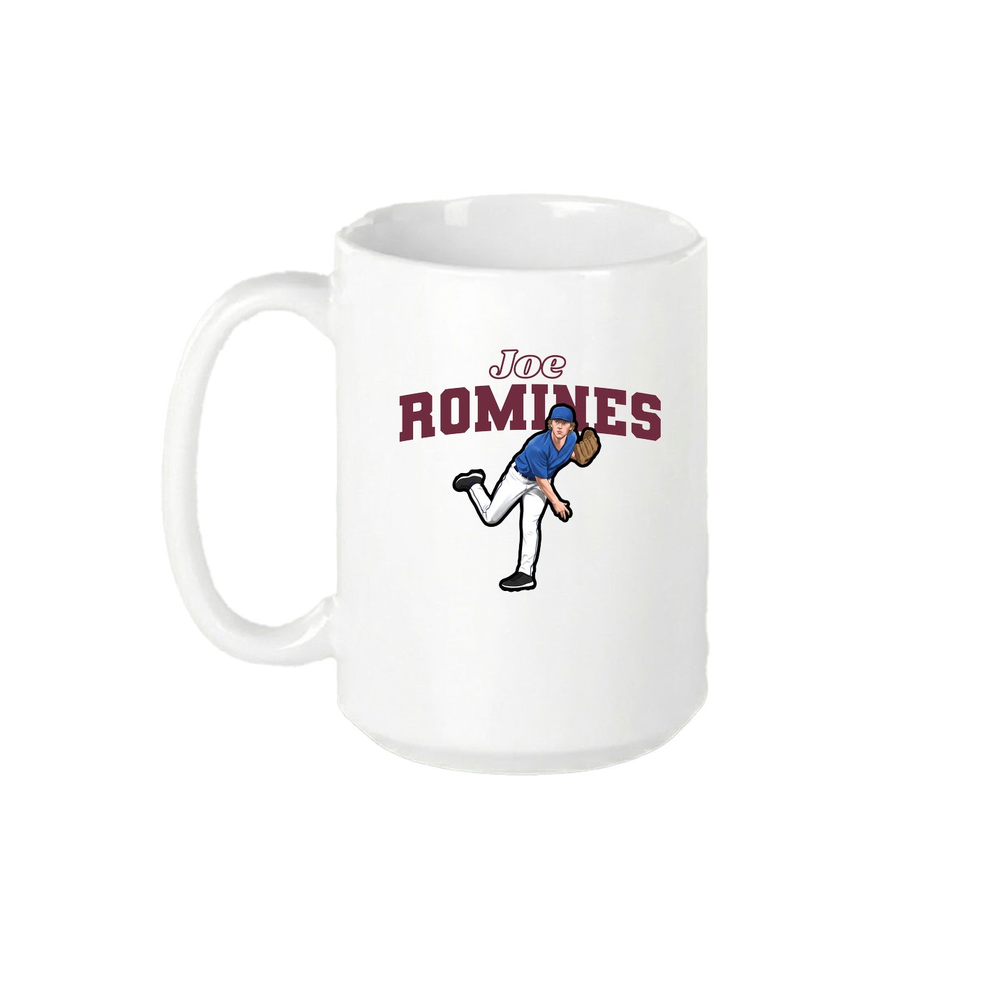 15oz Coffee Mug — Name Arch in White