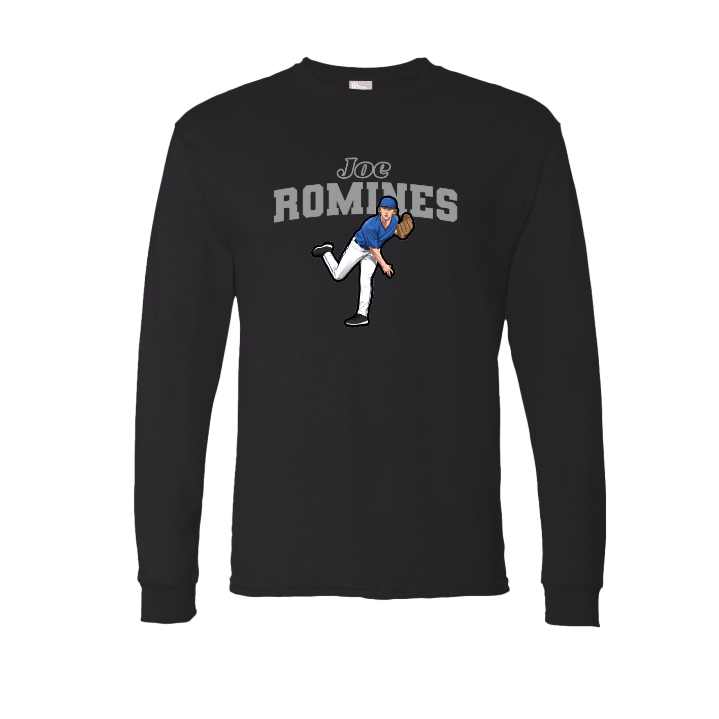 Long Sleeve Tee — Name Arch in Black
