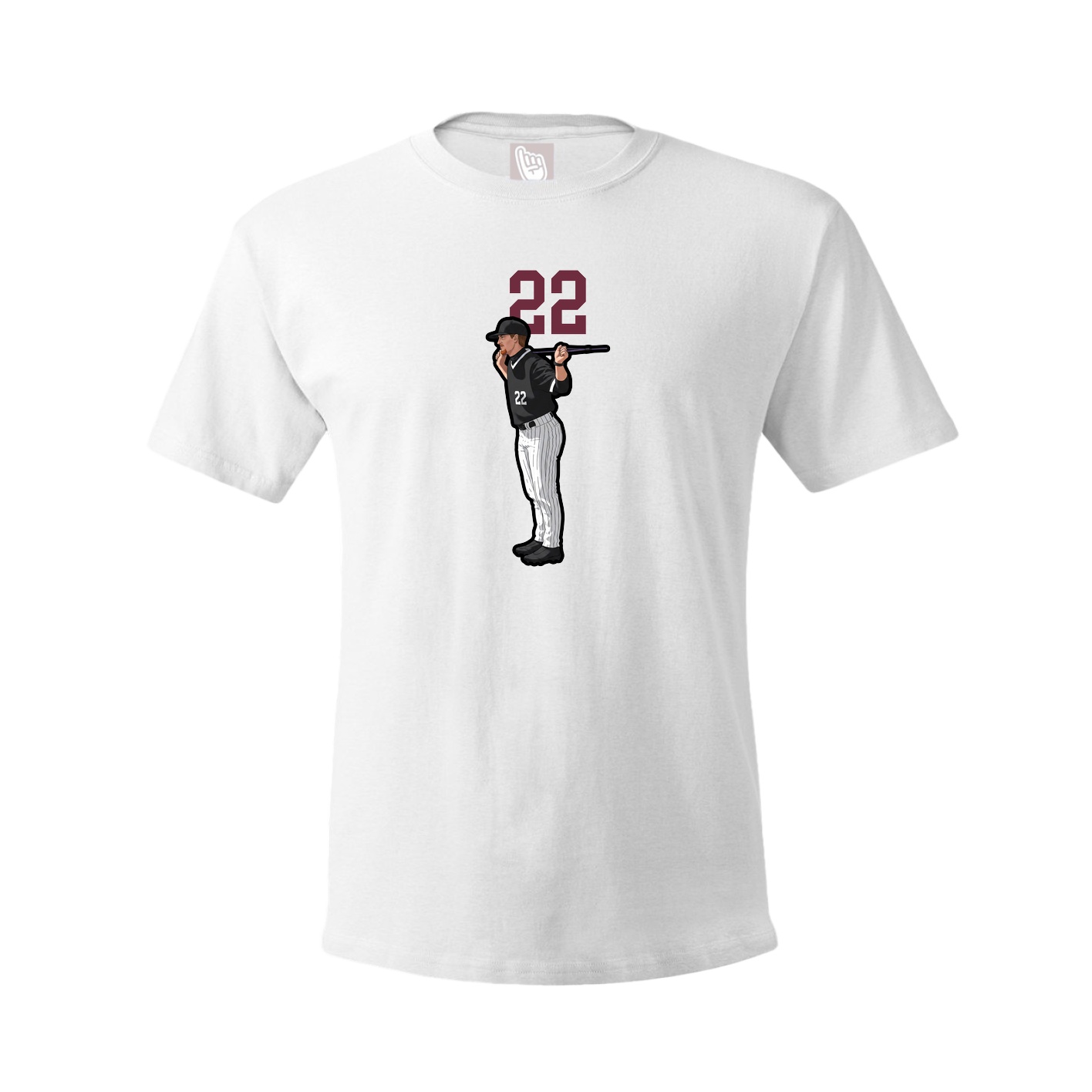 Tee — Number Top in White