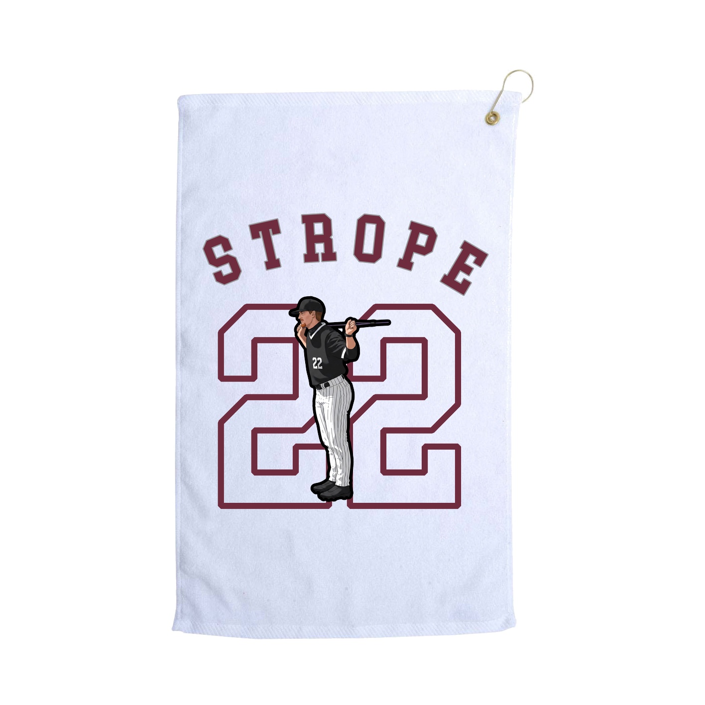 Golf Towel — Shirsey Arch in White