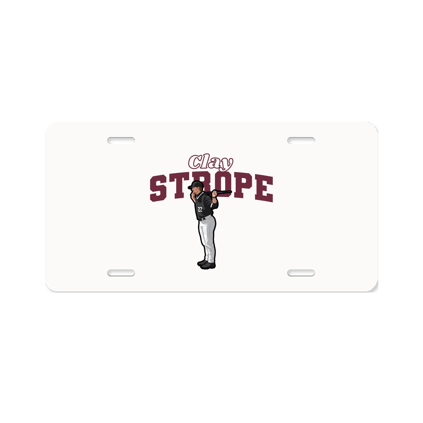 License Plate — Name Arch in Classic