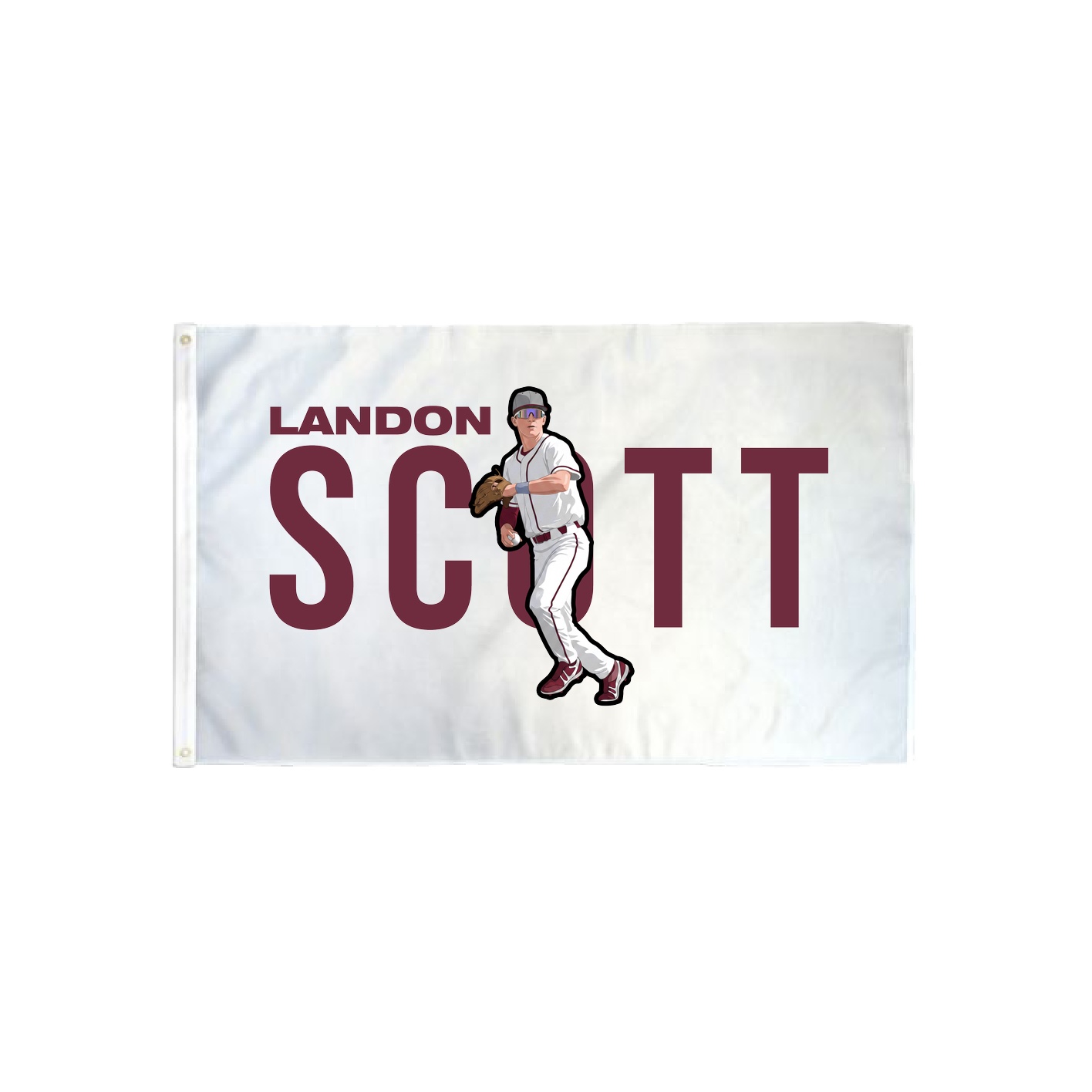 3x5 Flag — Player Name in Classic