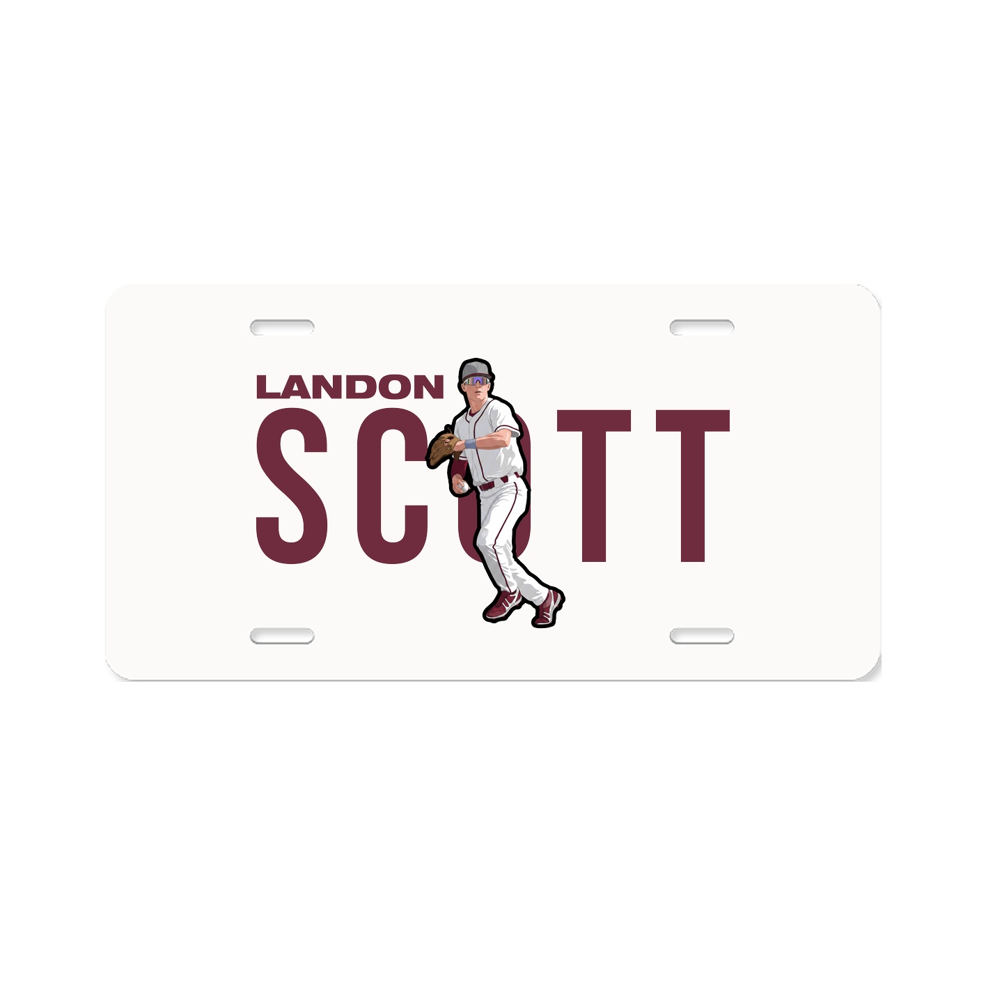 License Plate — Player Name in Classic