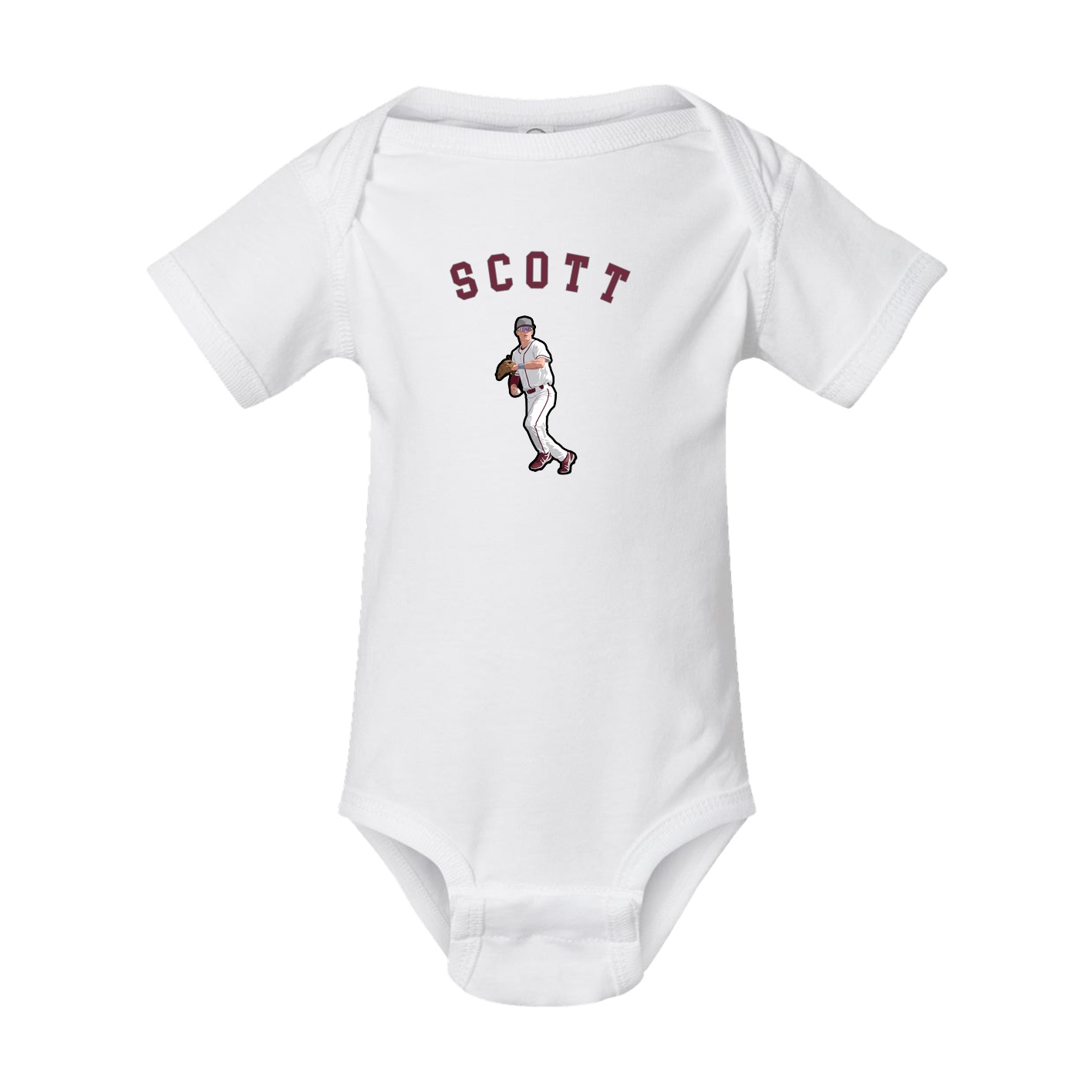 Baby Onesie — Shirsey Arch in White