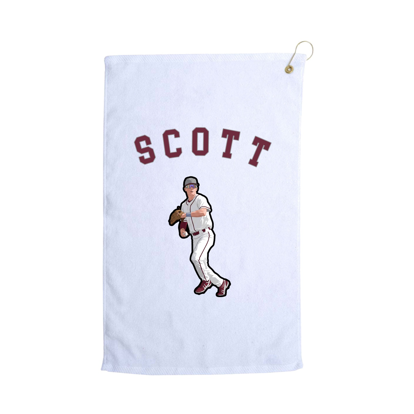 Golf Towel — Shirsey Arch in White