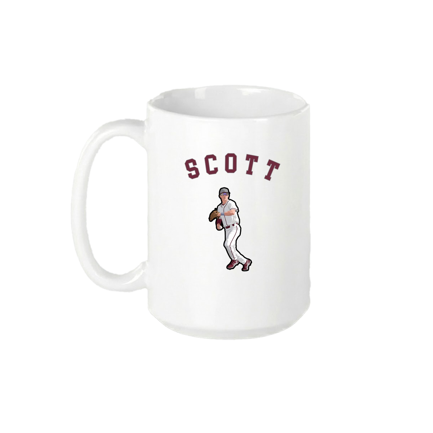 15oz Coffee Mug — Shirsey Arch in White