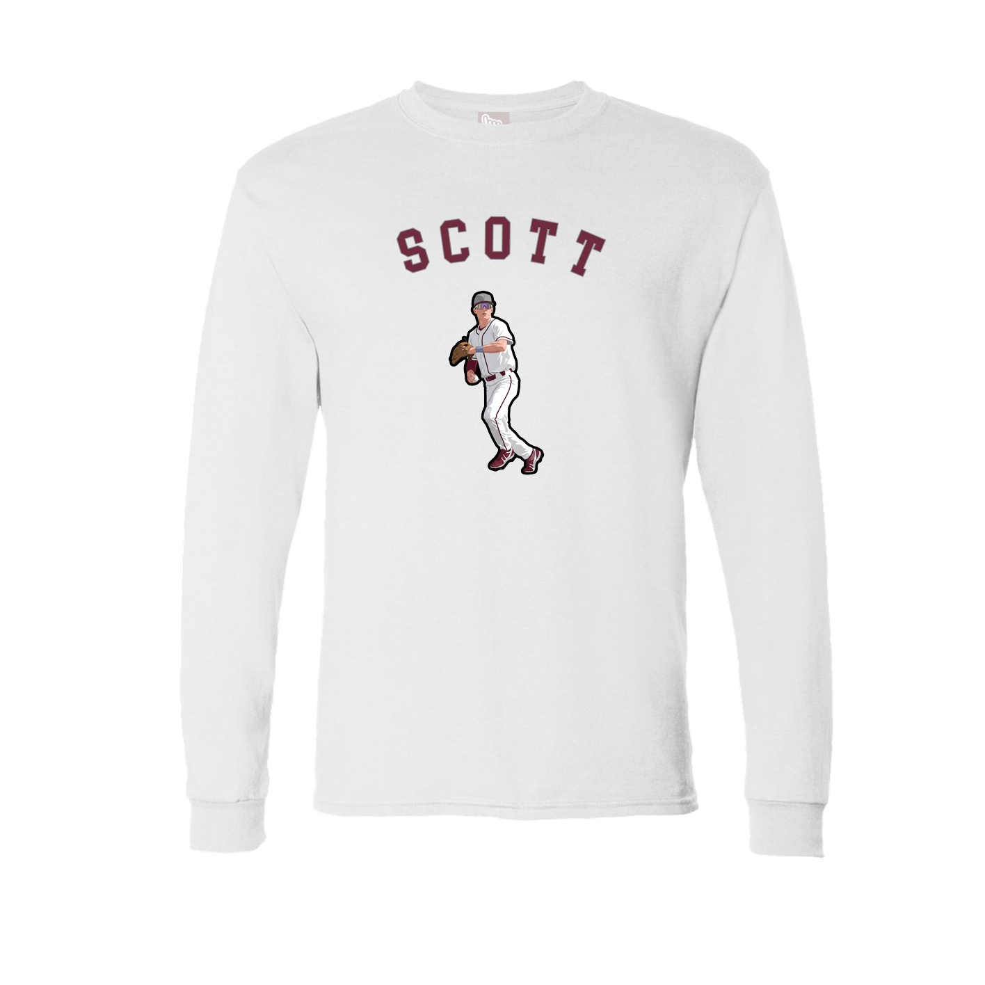 Long Sleeve Tee — Shirsey Arch in White