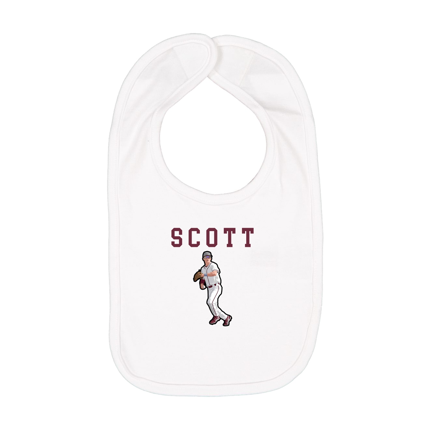 Infant Bib — Shirsey in White