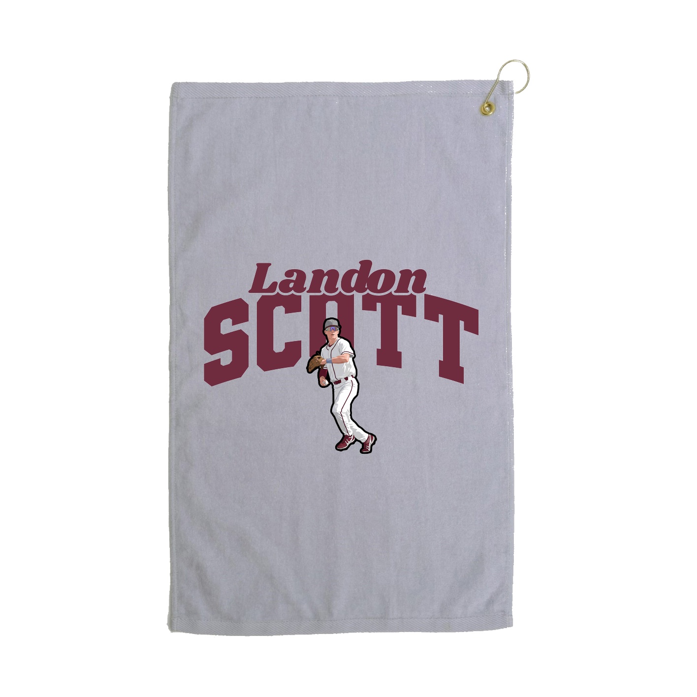 Golf Towel — Signature Arch in Grey