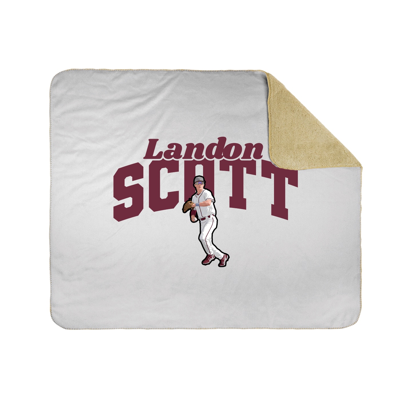 Throw Blanket — Signature Arch in White