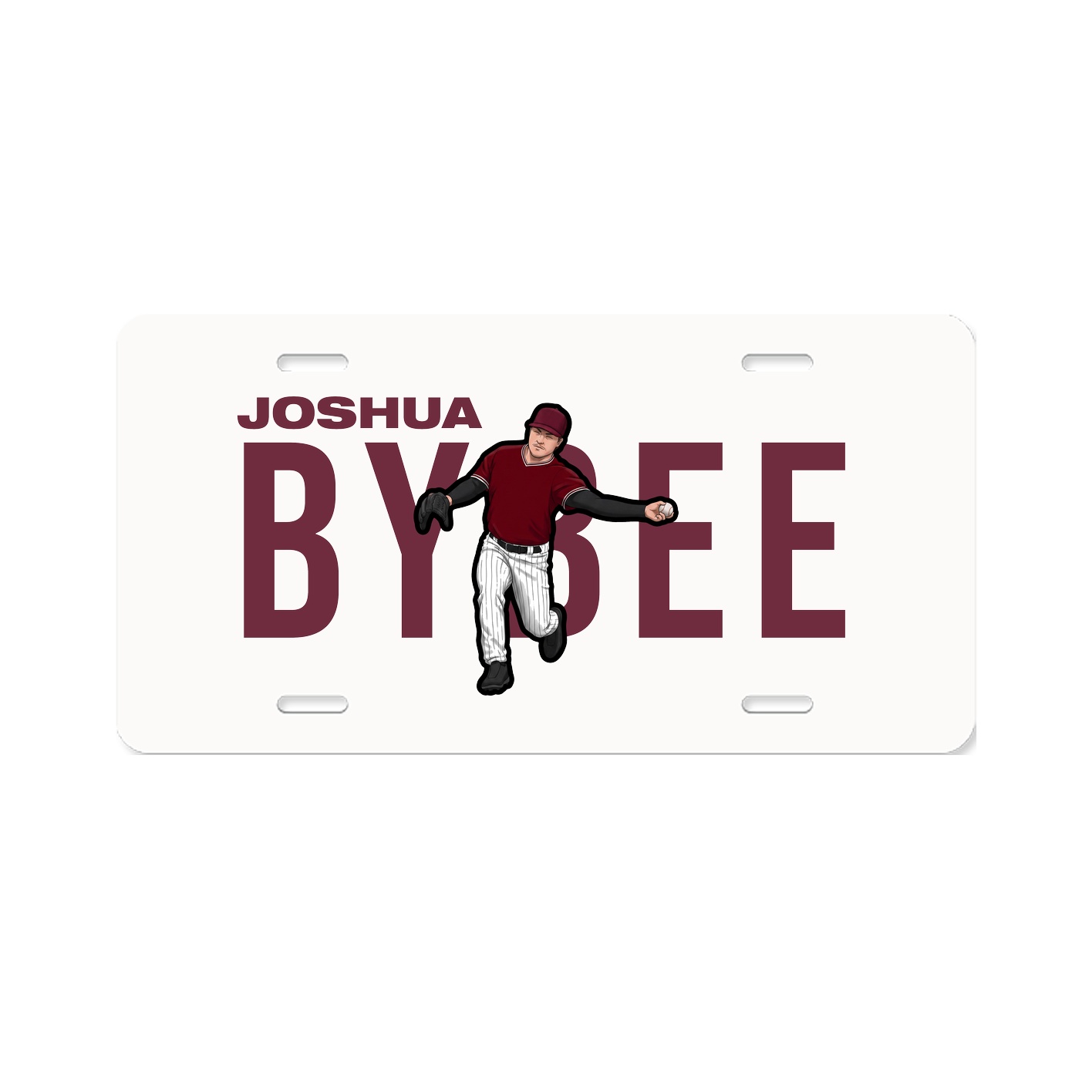 License Plate — Player Name in Classic