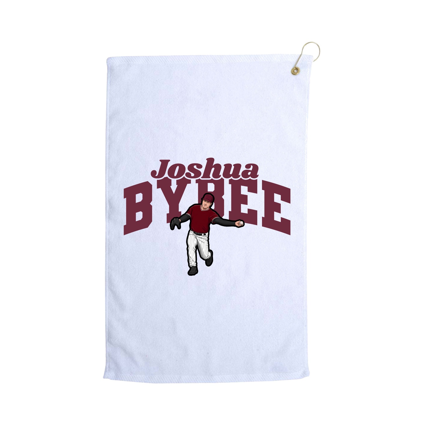 Golf Towel — Signature Arch in White