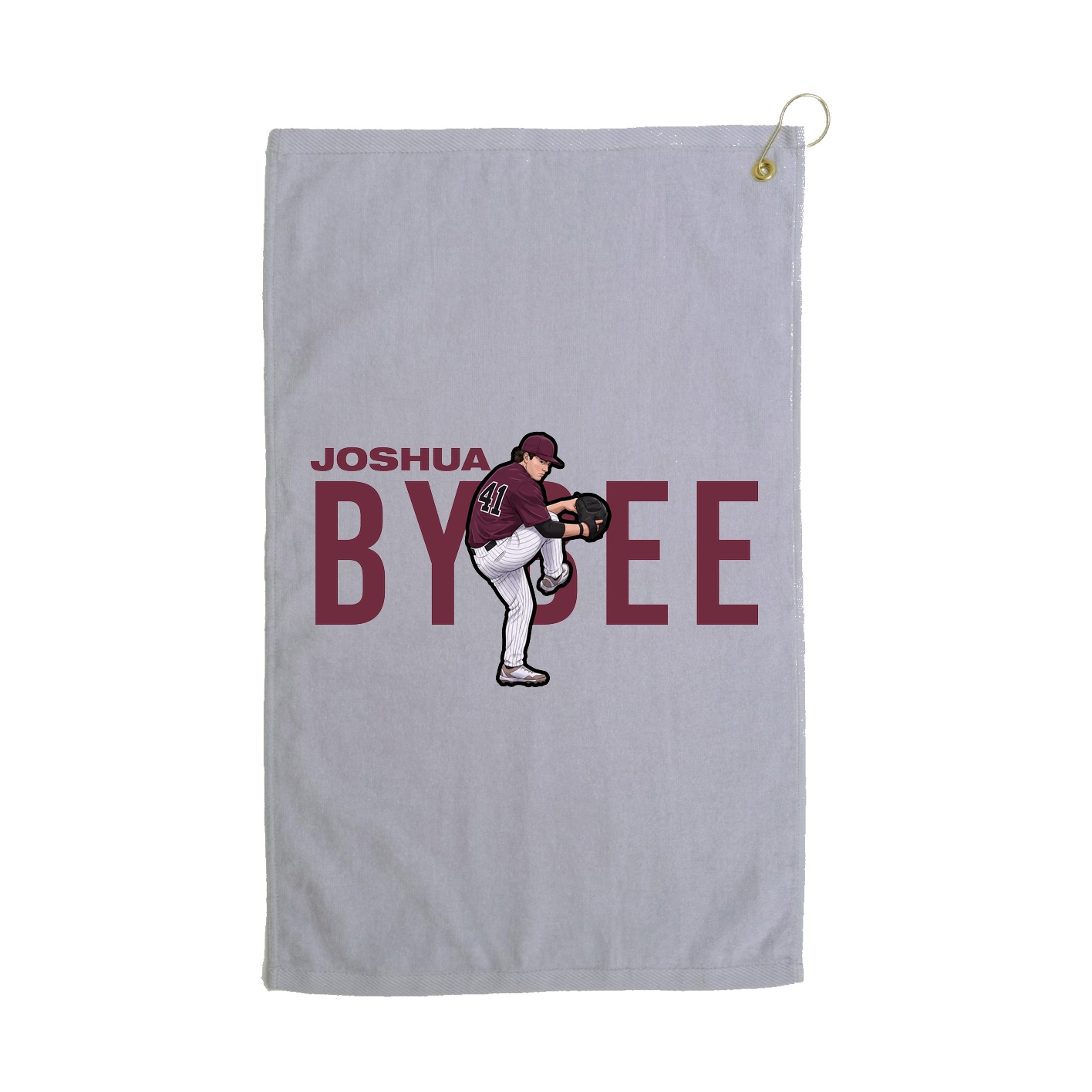 Golf Towel — Player Name in Grey