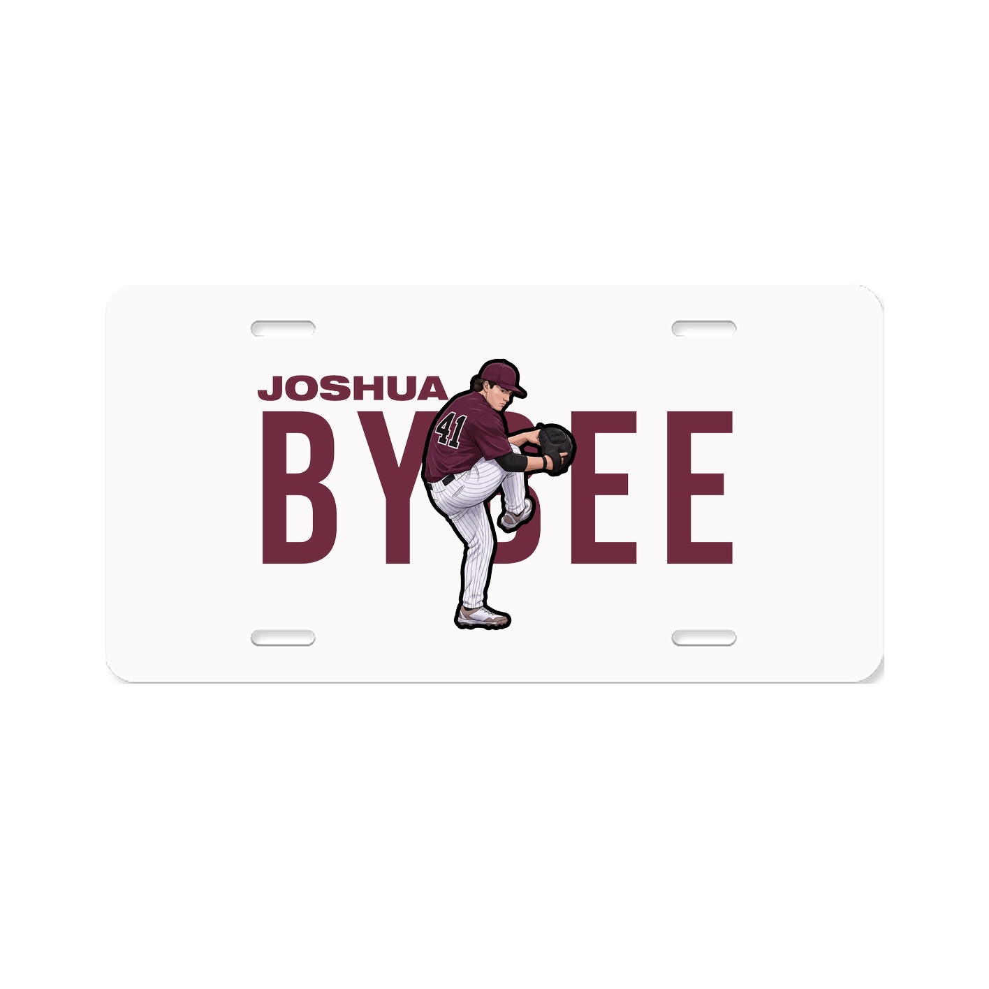 License Plate — Player Name in Classic