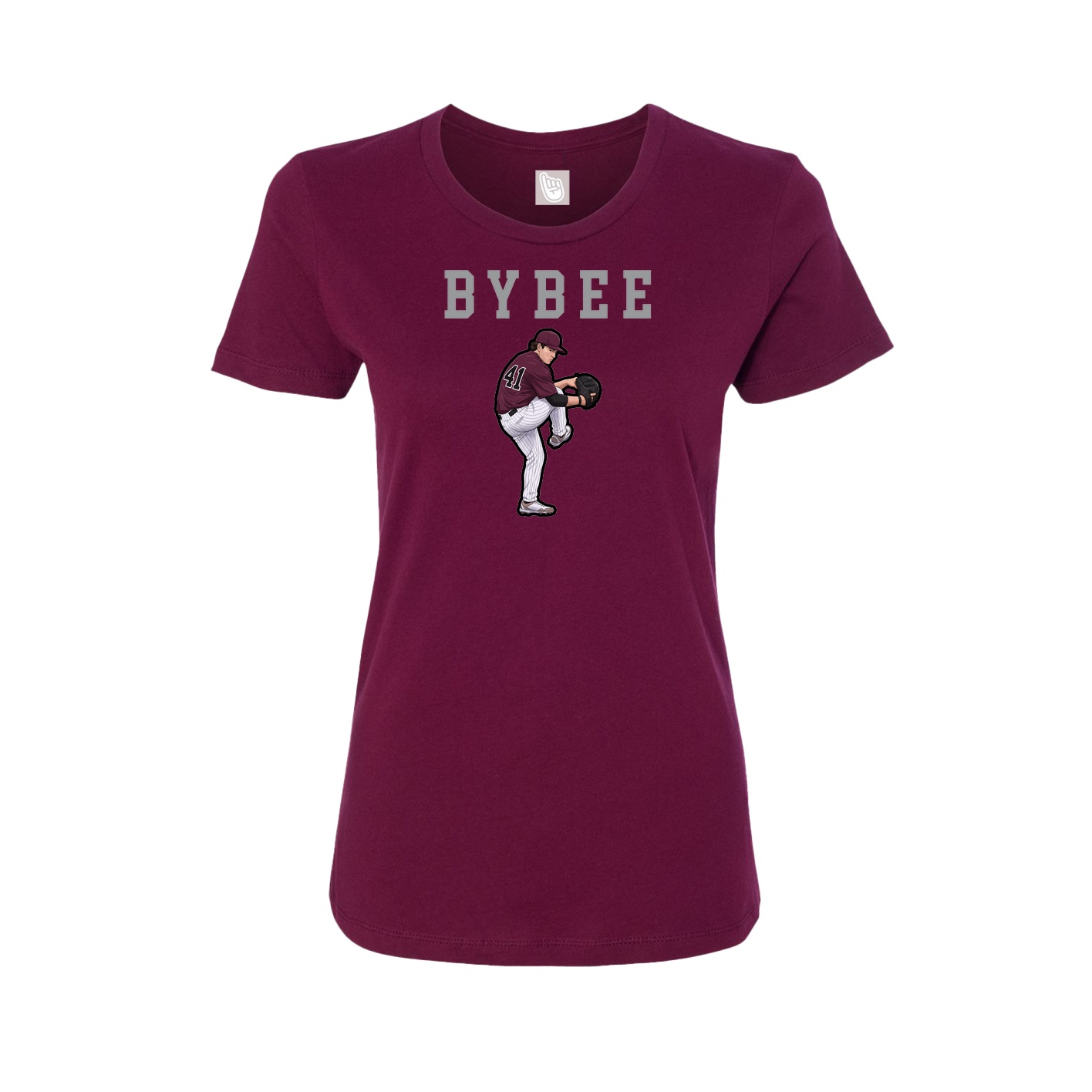 Fitted Women's Tee — Shirsey in Maroon