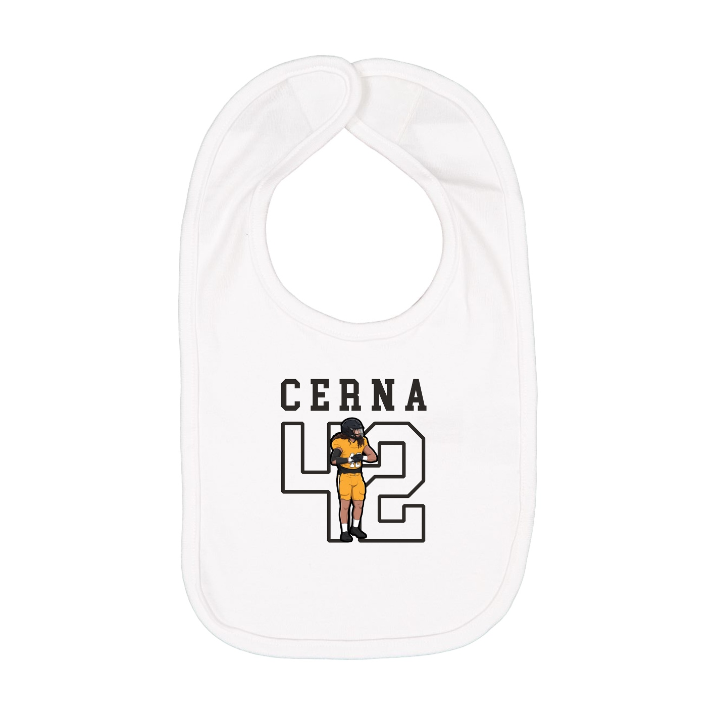 Infant Bib — Shirsey in White