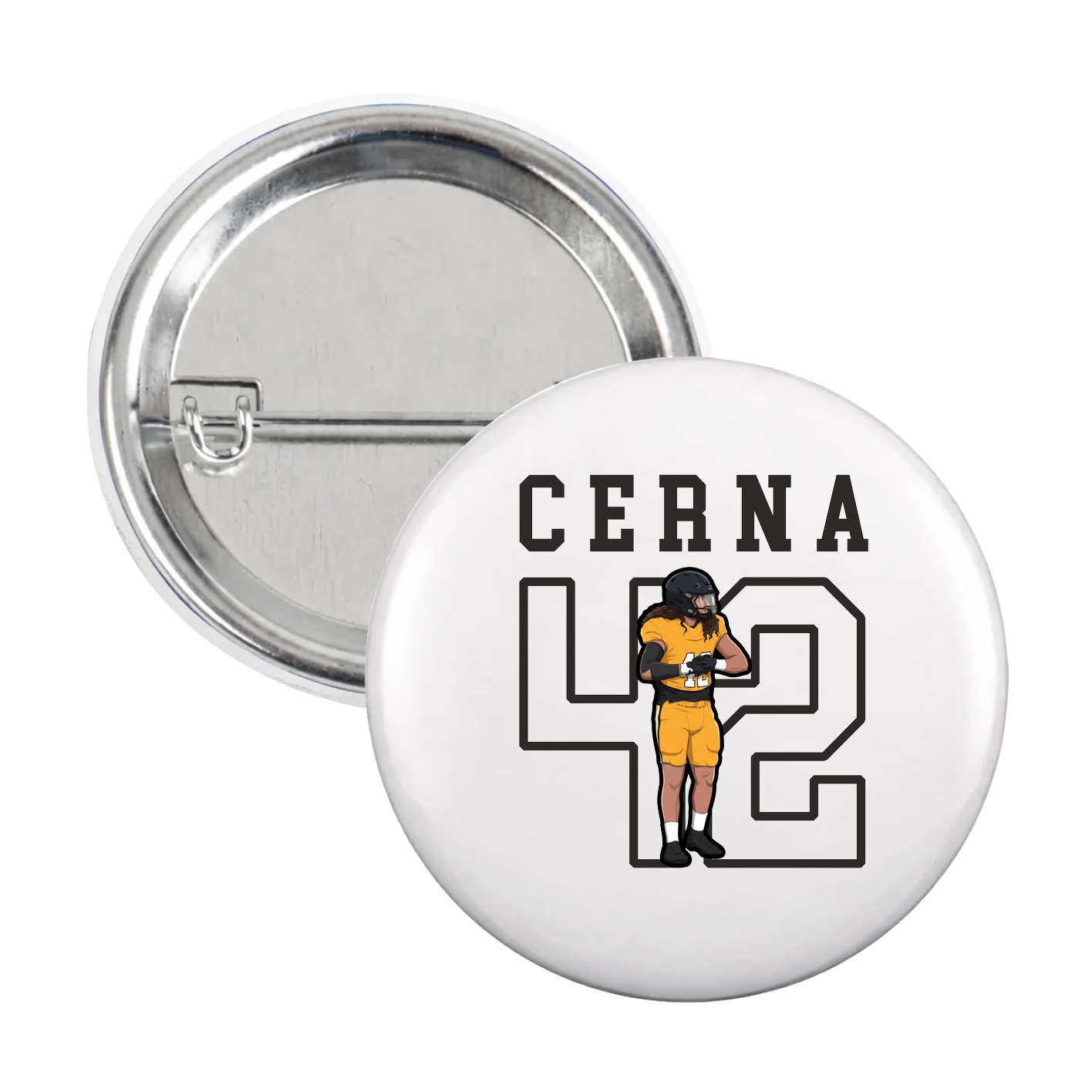 Game Day Button — Shirsey in White