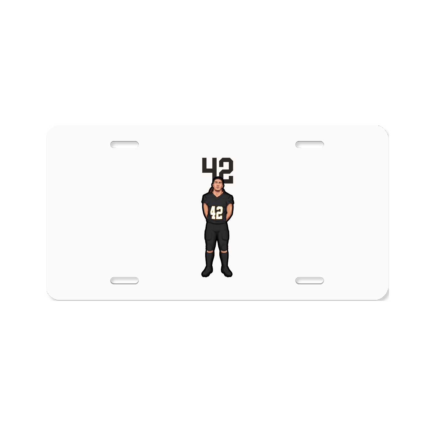 License Plate — Number Top in Classic