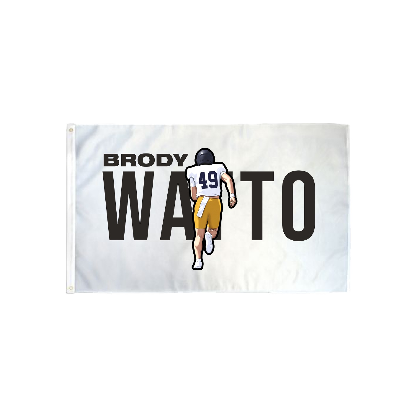 3x5 Flag — Player Name in Classic