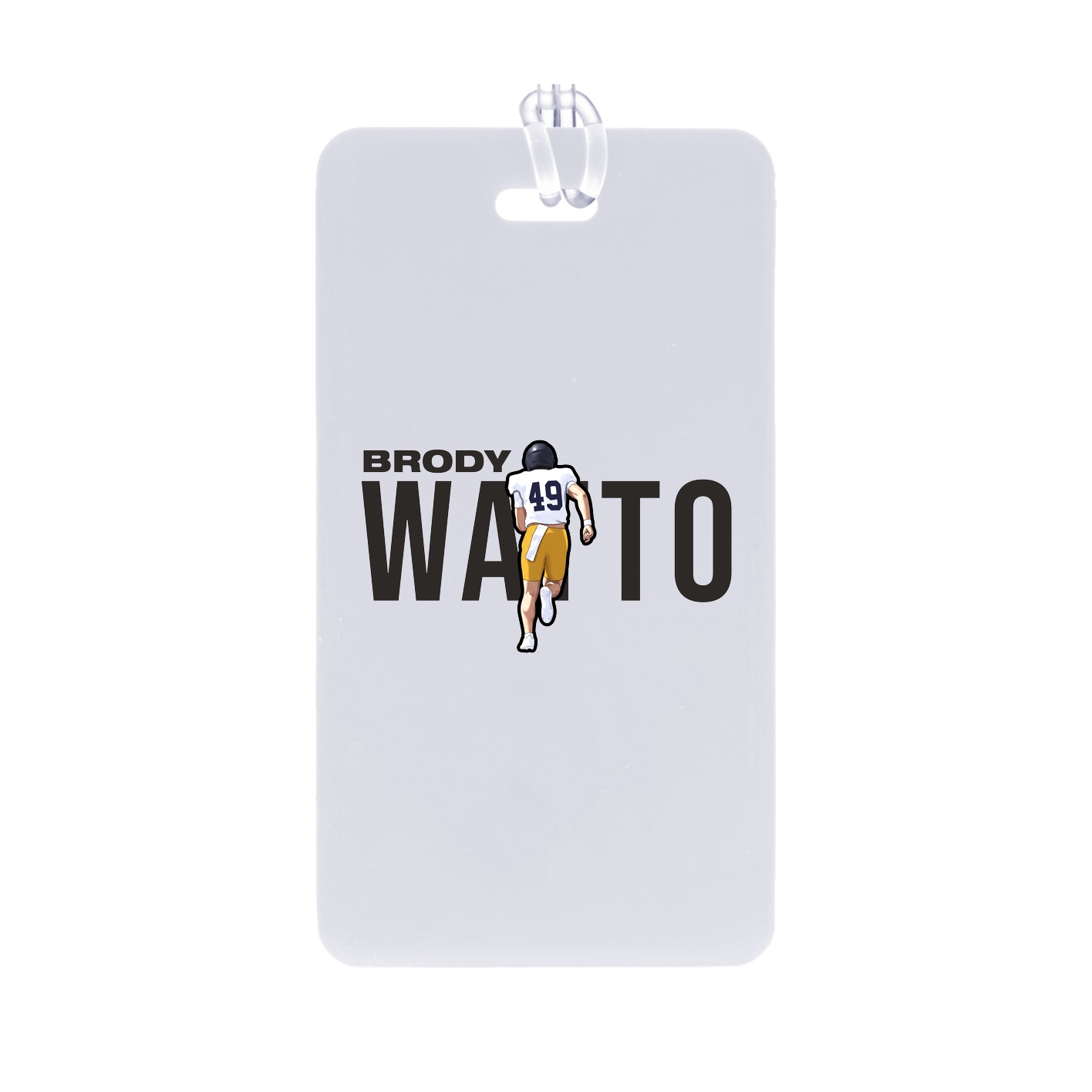 Bag Tag — Player Name in Classic