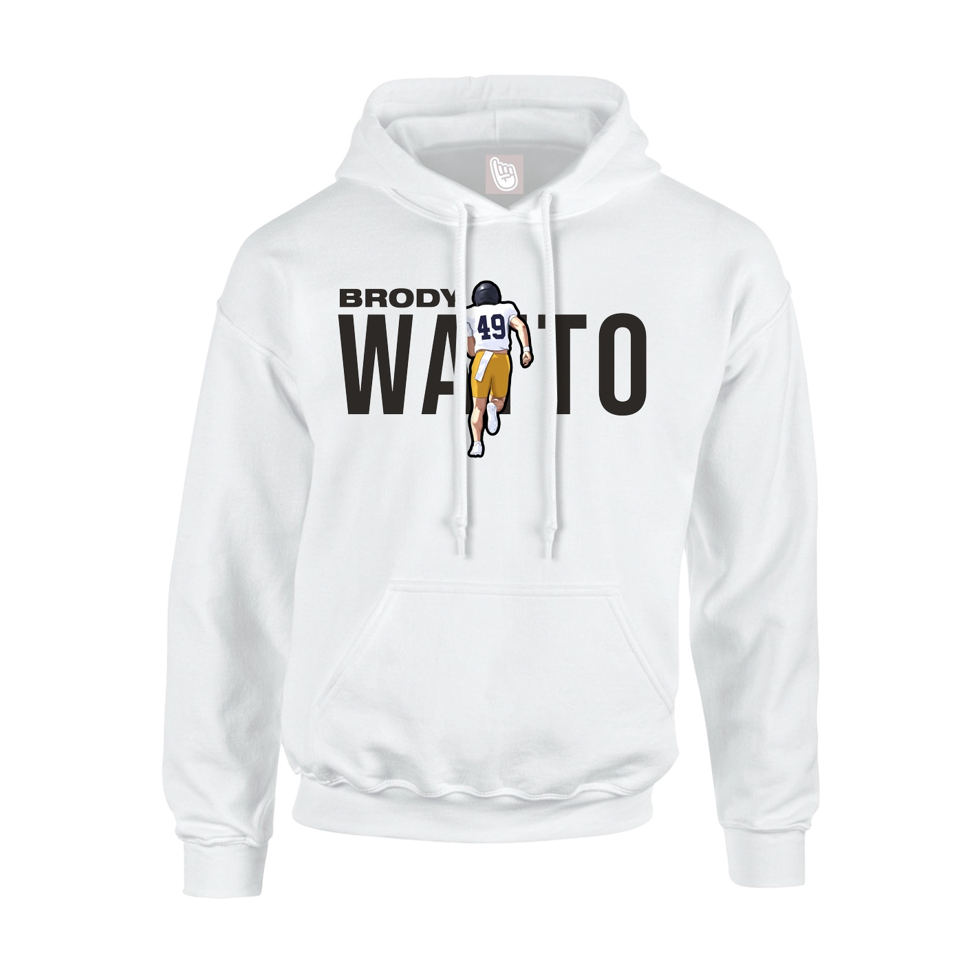 Hoodie — Player Name in White