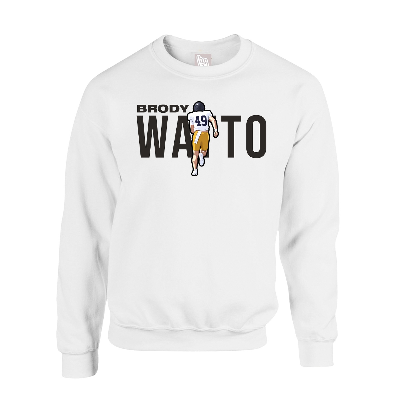 Fleece Crew — Player Name in White