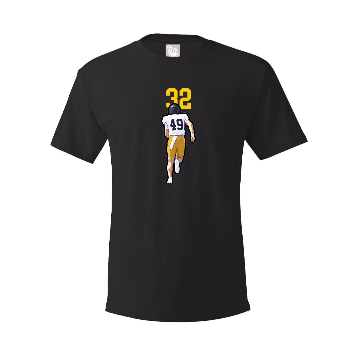 Youth Tee — Number Top in Black