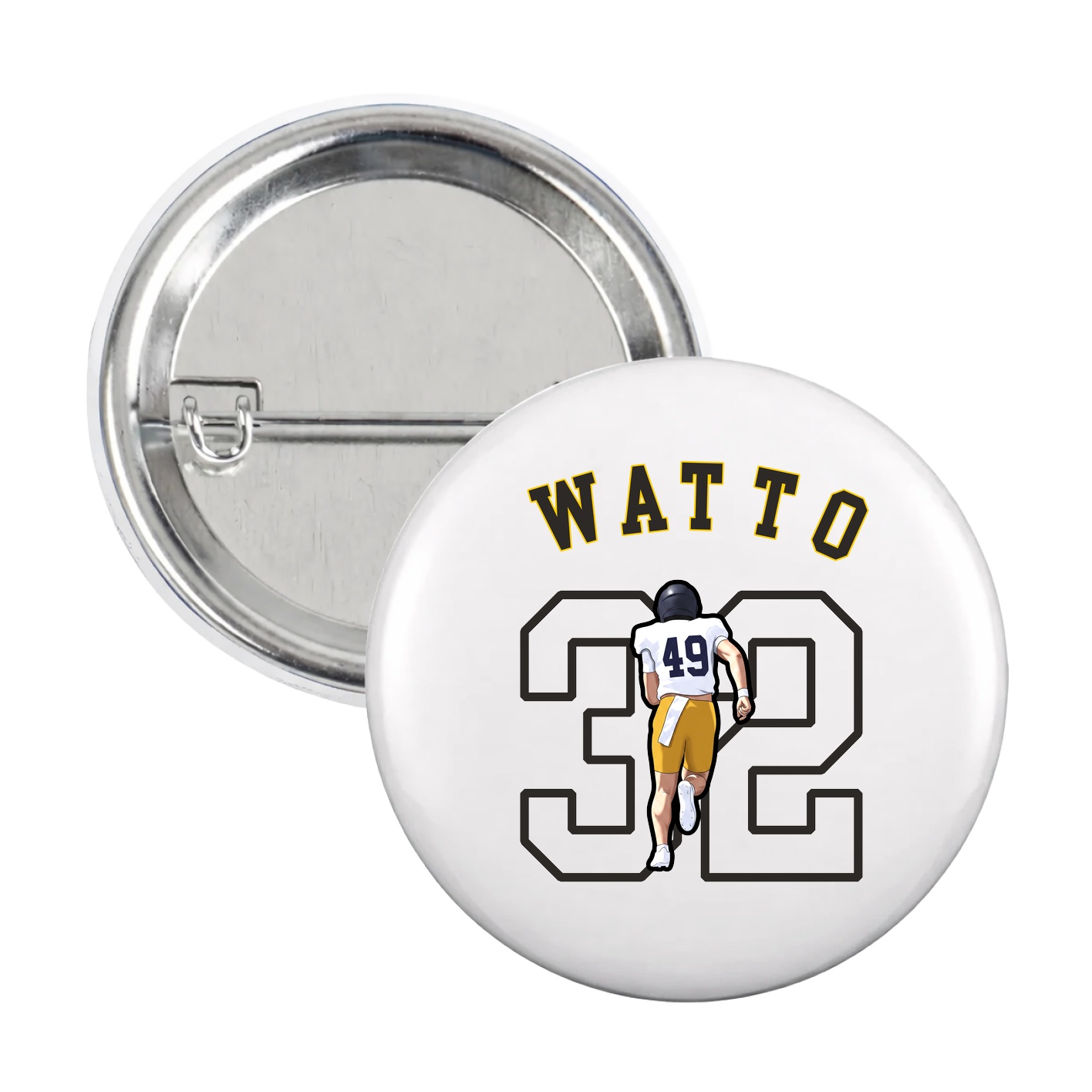 Game Day Button — Shirsey Arch in White