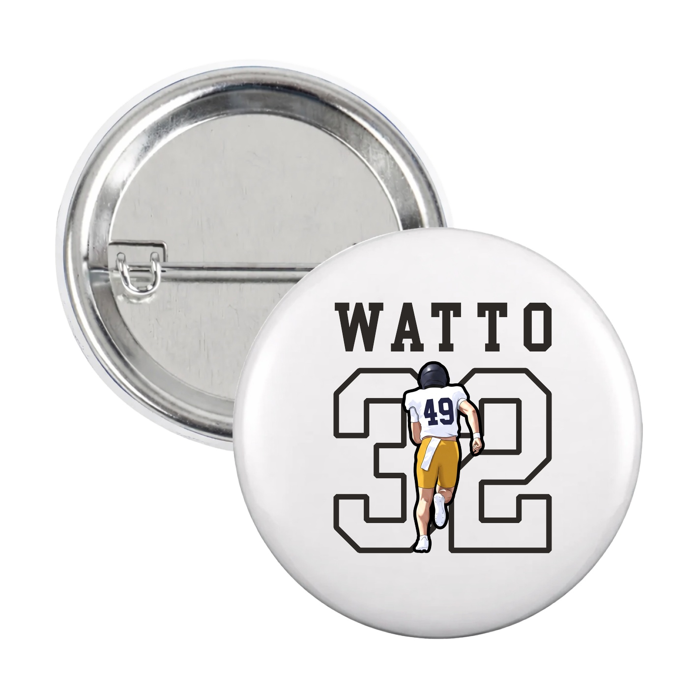 Game Day Button — Shirsey in White