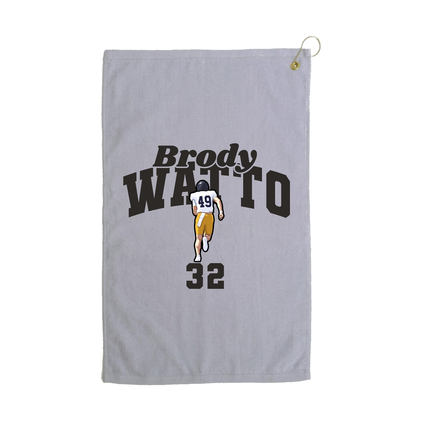 Golf Towel — Signature Arch in Grey